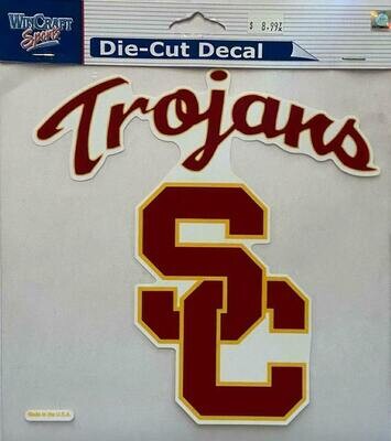 USC Trojans 8 USC Trojans 8" x 8" Perfect Cut Color Decal