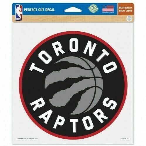Toronto Raptors 8" x 8" Perfect Cut Color Decal
