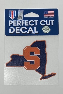 Syracuse Orange State 4" x 4" Perfect Cut Color Decal