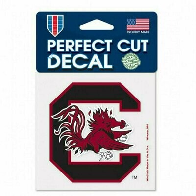 South Carolina Gamecocks 4" x 4" Perfect Cut Color Decal