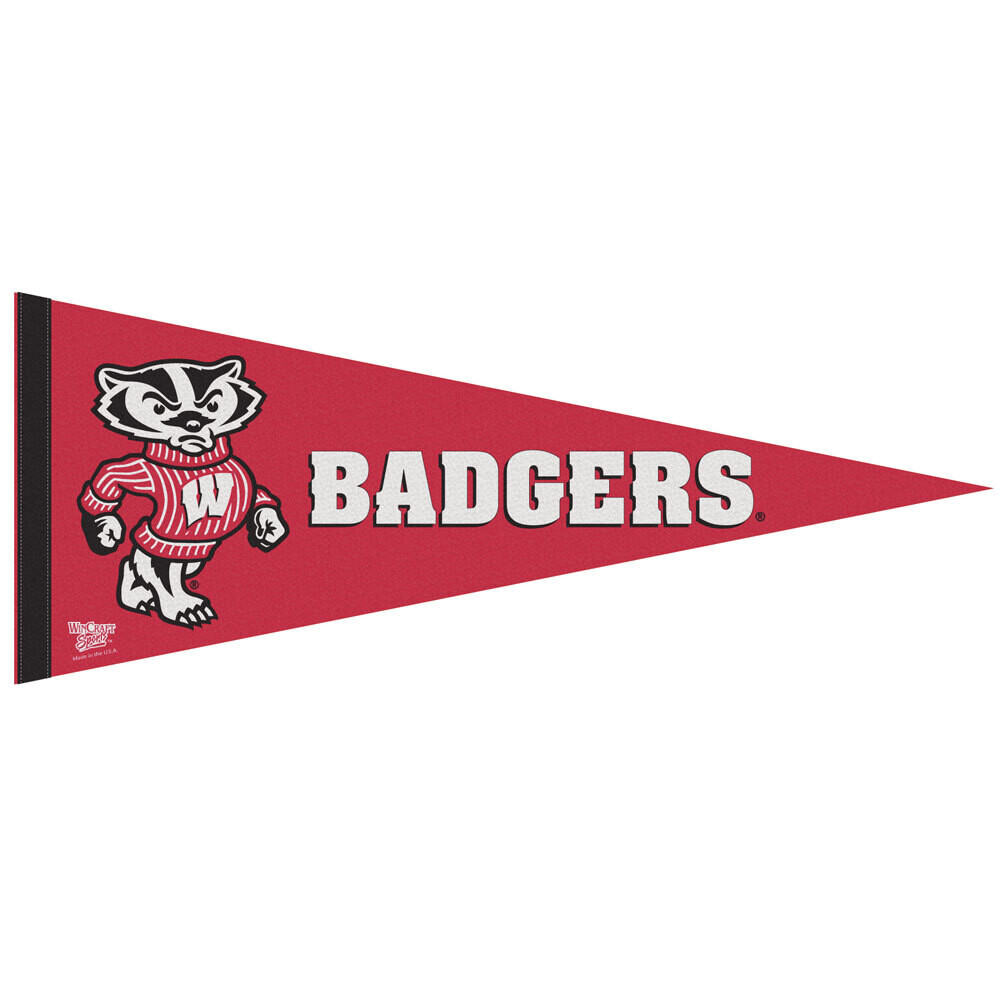 Wisconsin Badgers 12" x 30" Premium Pennant