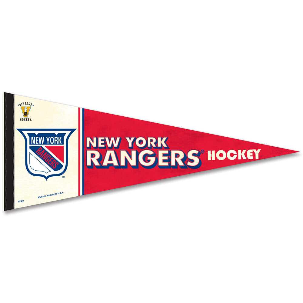 New York Rangers Vintage 12" x 30" Premium Pennant