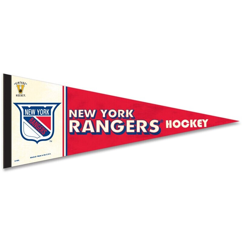 New York Rangers Vintage 12" x 30" Premium Pennant