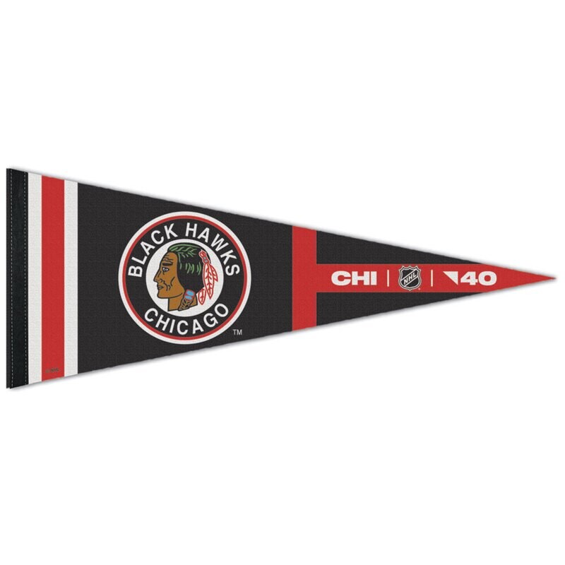 Chicago Blackhawks 12" x 30" Premium Pennant