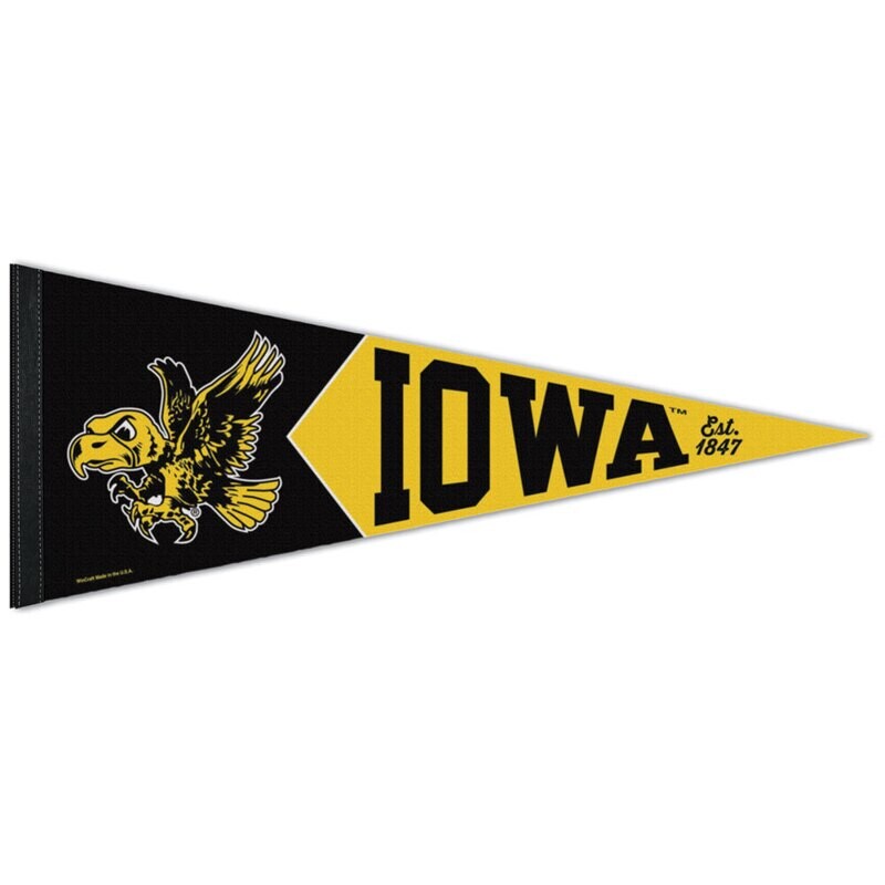 Iowa Hawkeyes 12" x 30" Premium Pennant
