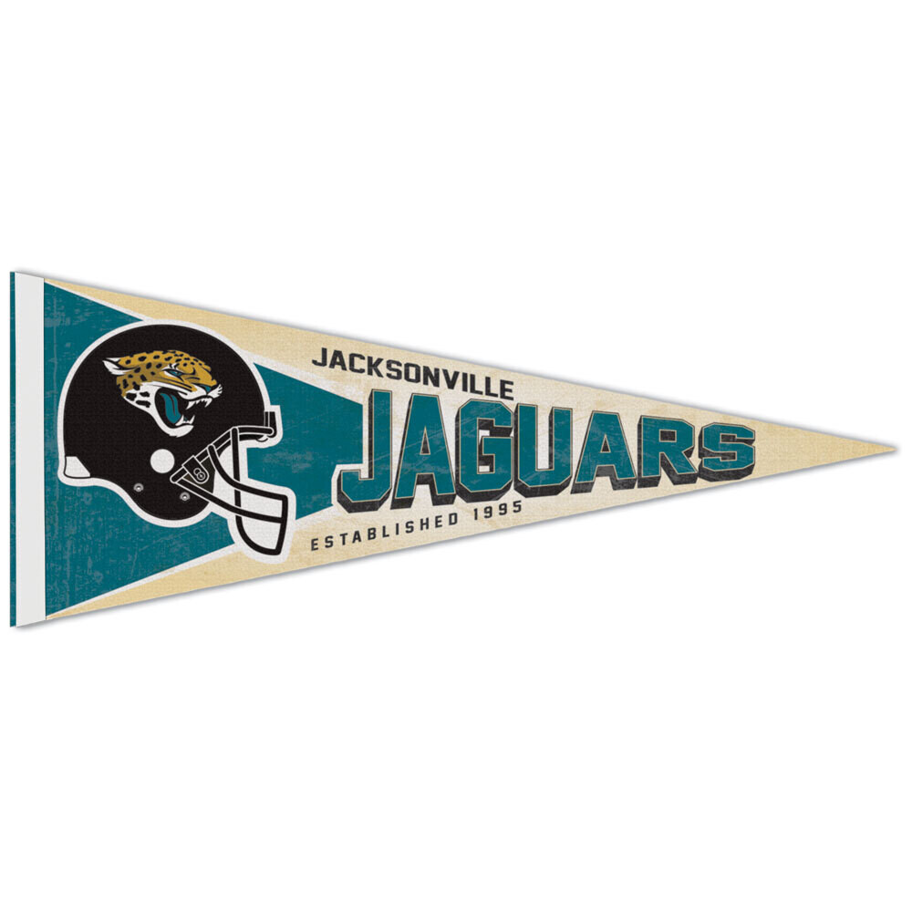 Jacksonville Jaguars Vintage 12" x 30" Premium Pennant