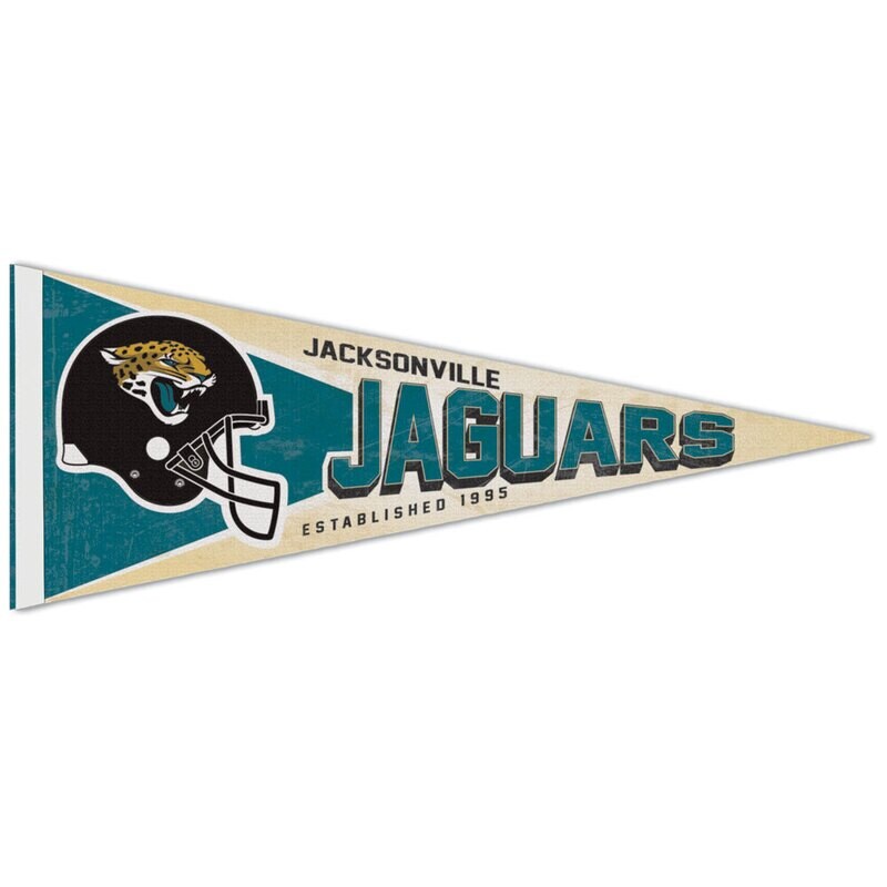 Jacksonville Jaguars Vintage 12" x 30" Premium Pennant