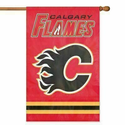 Calgary Flames 28" x 44" Vertical Embroidered 2 Sided Flag