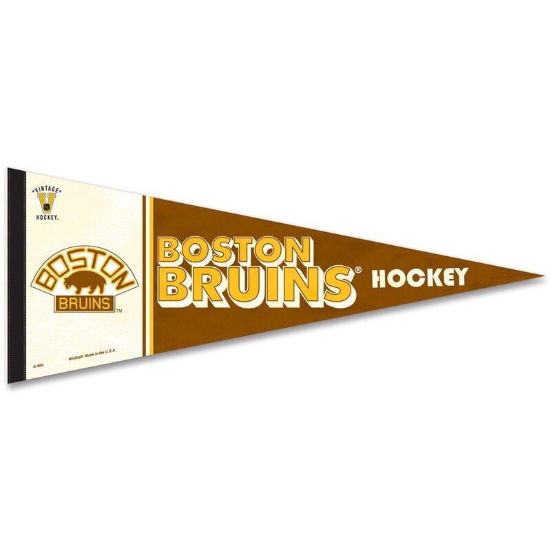 Boston Bruins Vintage 12" x 30" Premium Pennant