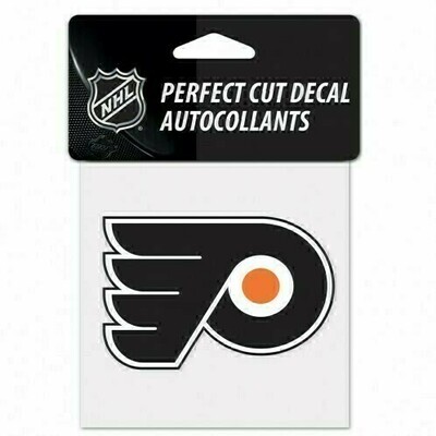 Philadelphia Flyers 4" x 4" Perfect Cut Color Decal