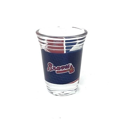 Atlanta Braves 2 Ounce Party Shot Glass