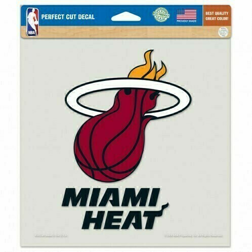 Miami Heat 8" x 8" Perfect Cut Color Decal