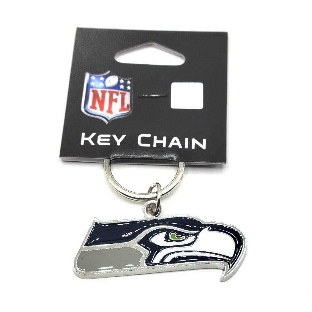 Seattle Seahawks Metal Logo Key Ring