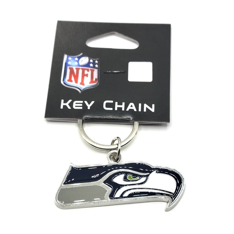 Seattle Seahawks Metal Logo Key Ring