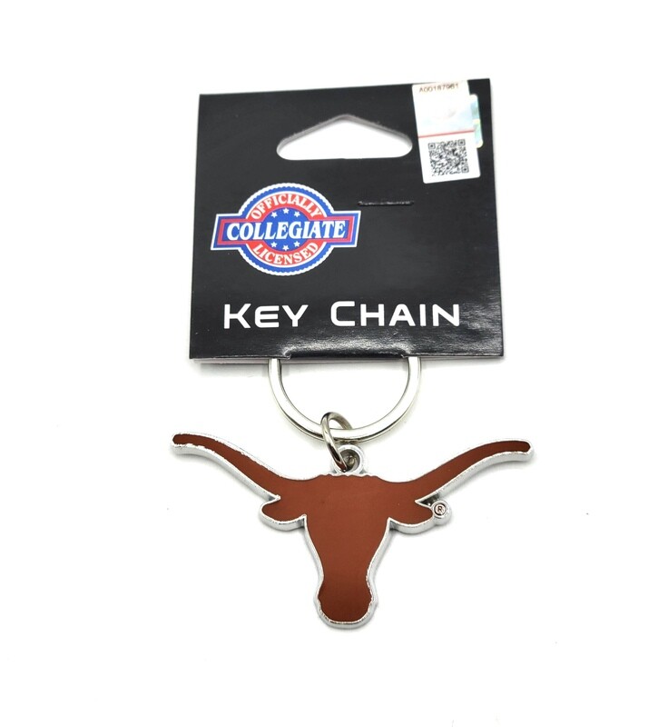 Texas Longhorns Metal Logo Key Ring