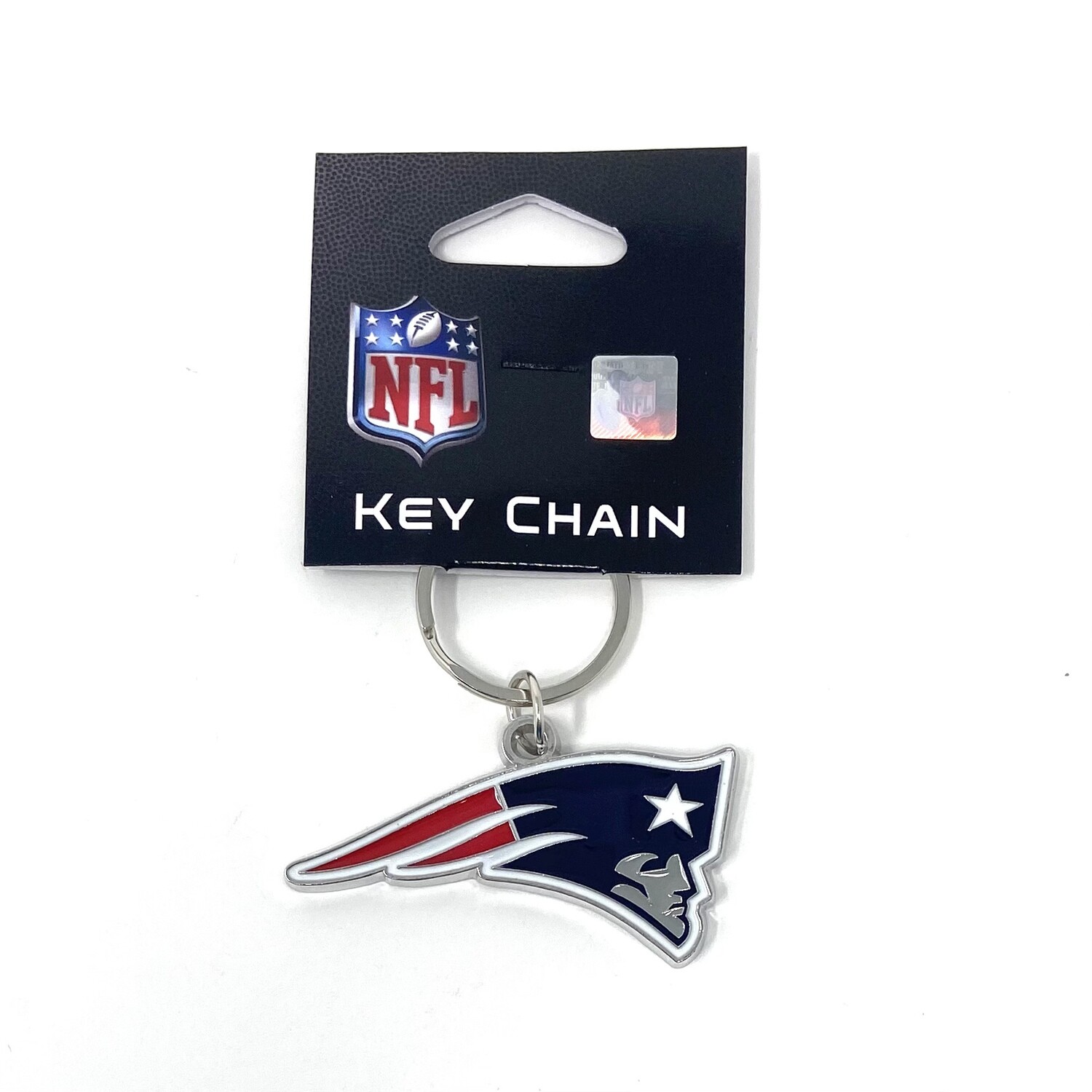 New England Patriots Metal Logo Key Ring