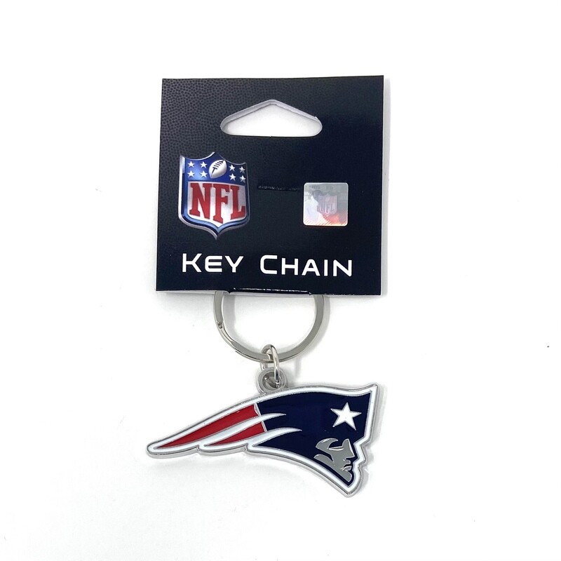 New England Patriots Metal Logo Key Ring
