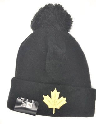 Toronto Raptors Alternate Men's New Era Cuffed Pom Knit Hat