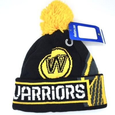 Golden State Warriors Youth Adidas Cuffed Pom Knit Hat