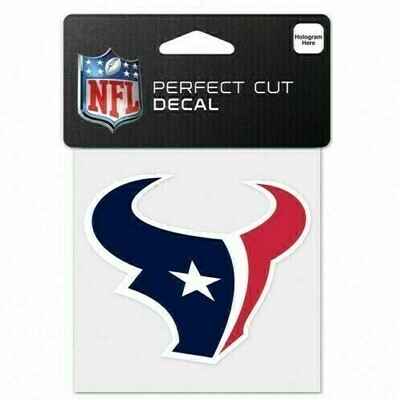 Houston Texans 4 Houston Texans 4" x 4" Perfect Cut Color Decal
