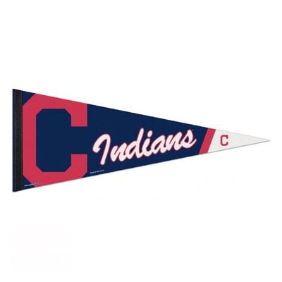 Cleveland Indians Logo 12" x 30" Premium Pennant