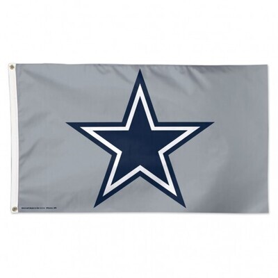 Dallas Cowboys Grey 3' x 5' Premium Flag Dallas Cowboys Grey 3' x 5' Premium Flag