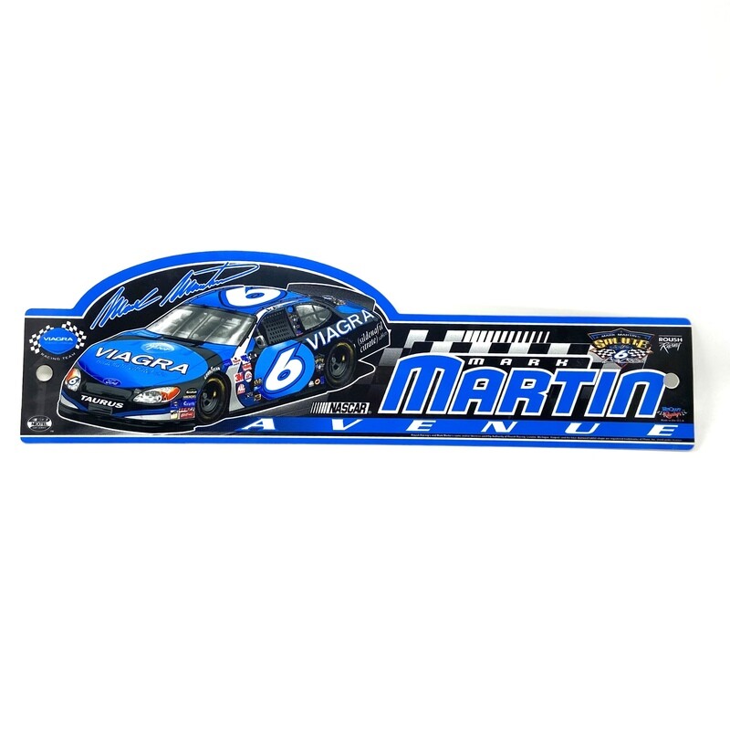 Mark Martin 3.75" x 18" Street Sign