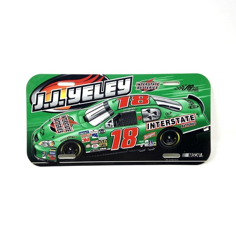 J.J. Yeley Plastic License Plate