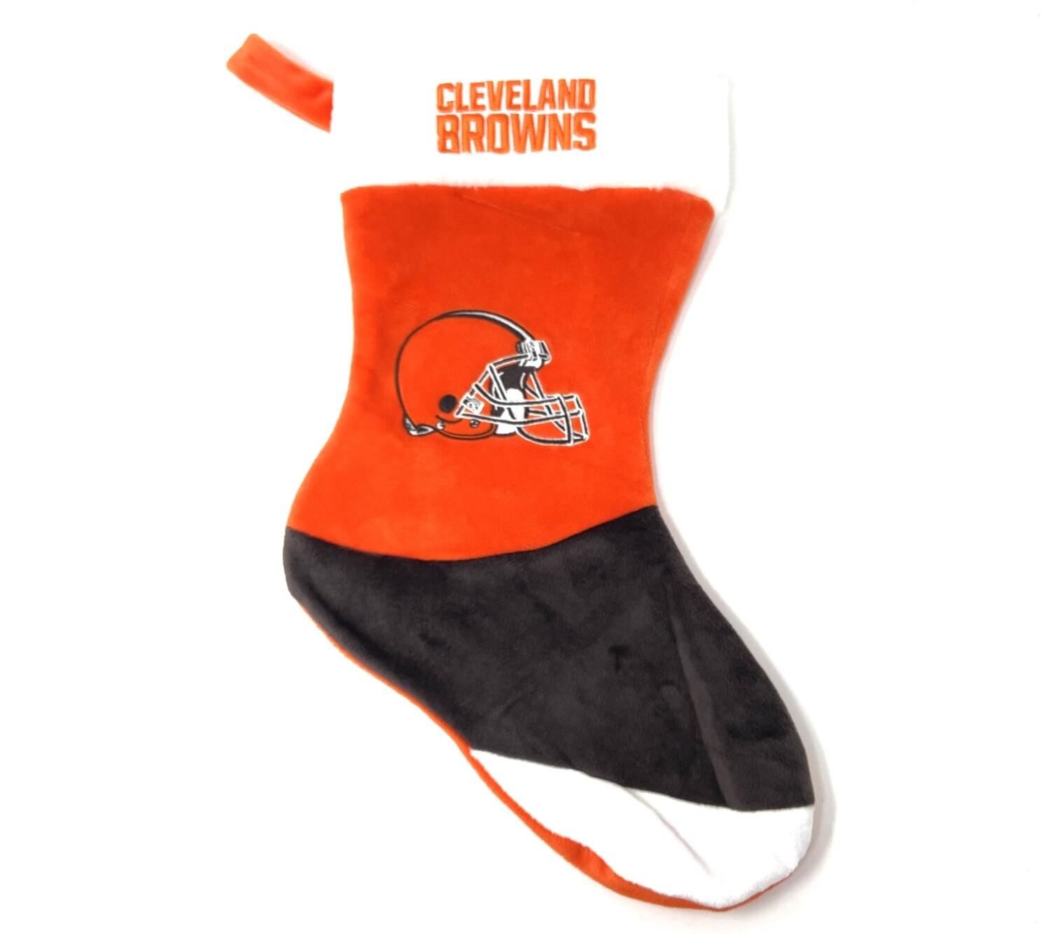 Cleveland Browns Color Block Christmas Stocking
