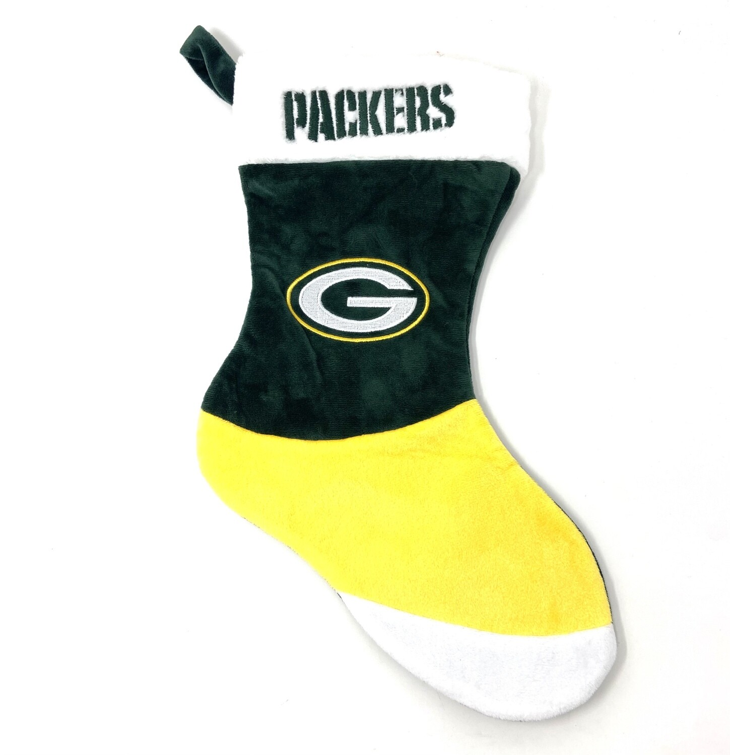 Green Bay Packers Color Block Christmas Stocking