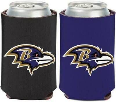 Baltimore Ravens Logo 12 Ounce Can Cooler Koozie