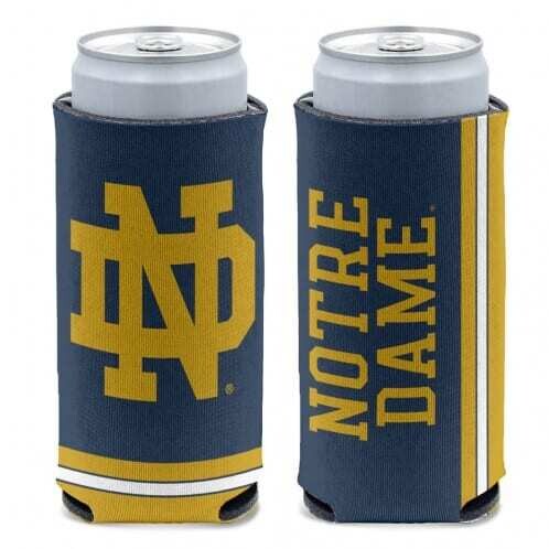 Notre Dame Fighting Irish 12 Ounce Slim Can Cooler Koozie
