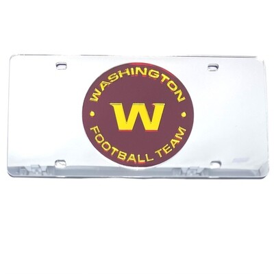 Washington Football Team Laser Tag Silver License Plate