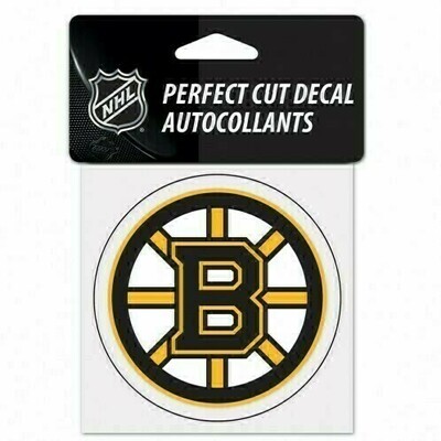 Boston Bruins 4" x 4" Perfect Cut Color Decal