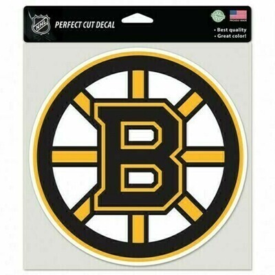Boston Bruins 8" x 8" Perfect Cut Color Decal
