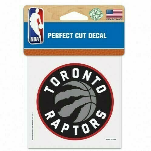 Toronto Raptors 4" x 4" Perfect Cut Color Decal