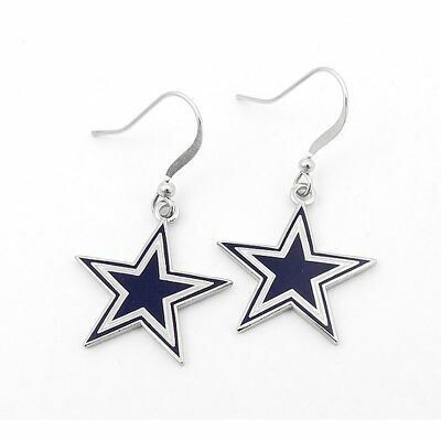 Dallas Cowboys Basic Star Dangle Earrings