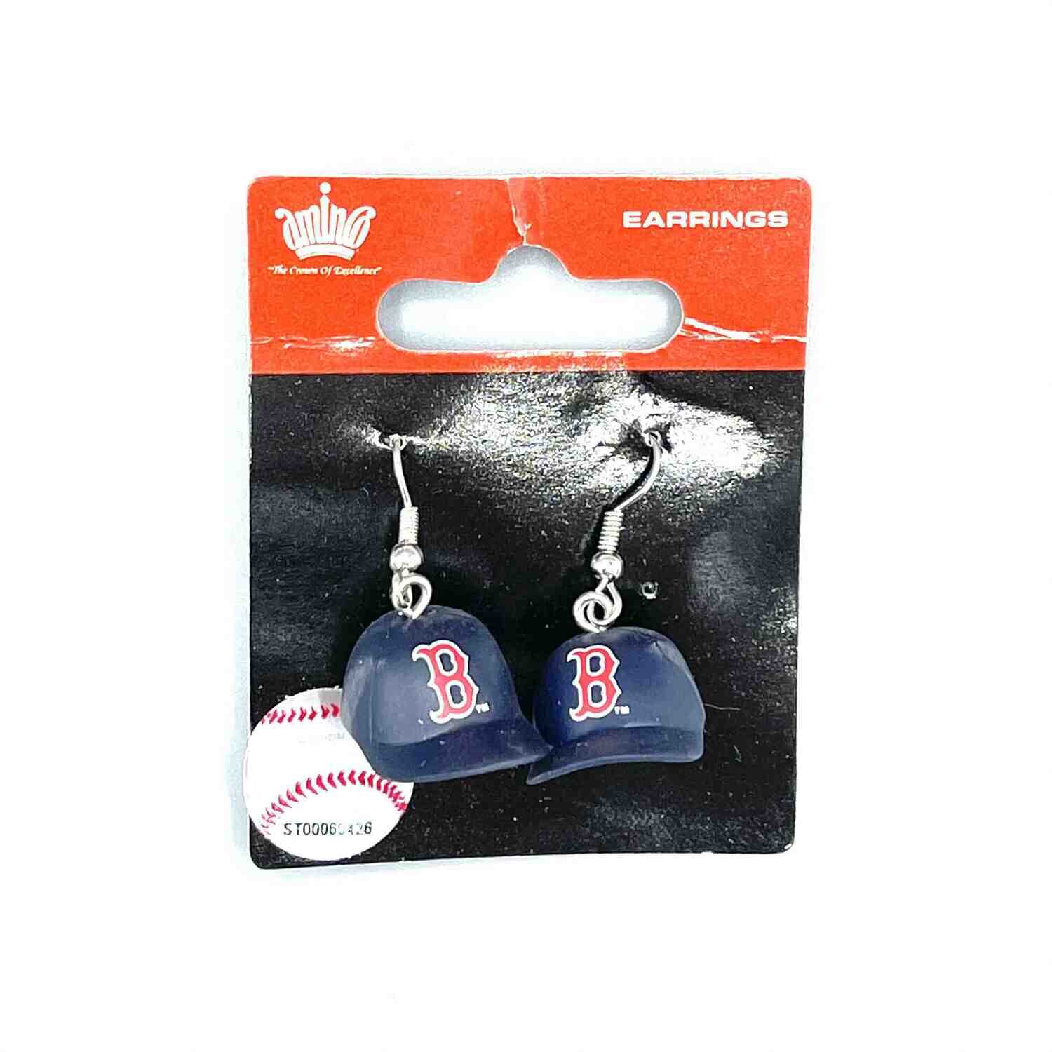 Boston Red Sox Batting Helmet Earrings