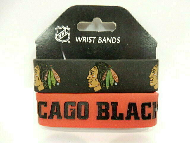 Chicago Blackhawks Rubber Bulk Wrist Bands
