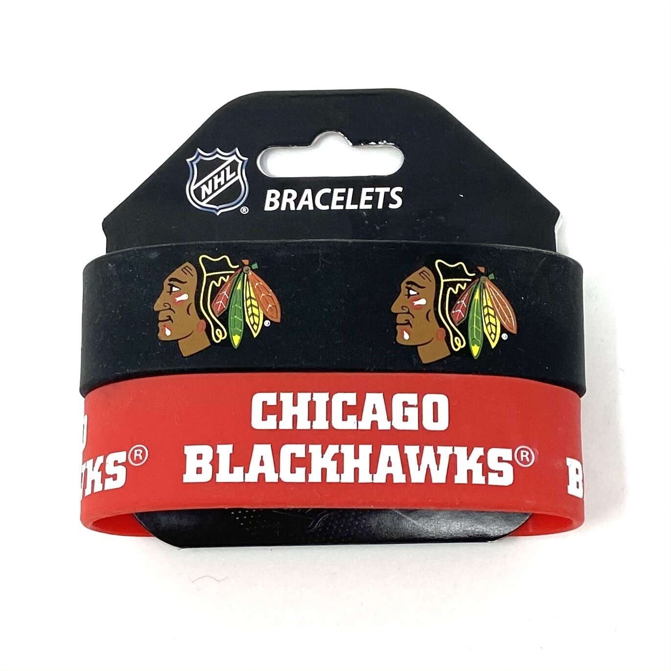 Chicago Blackhawks Rubber Bulk Wrist Bands