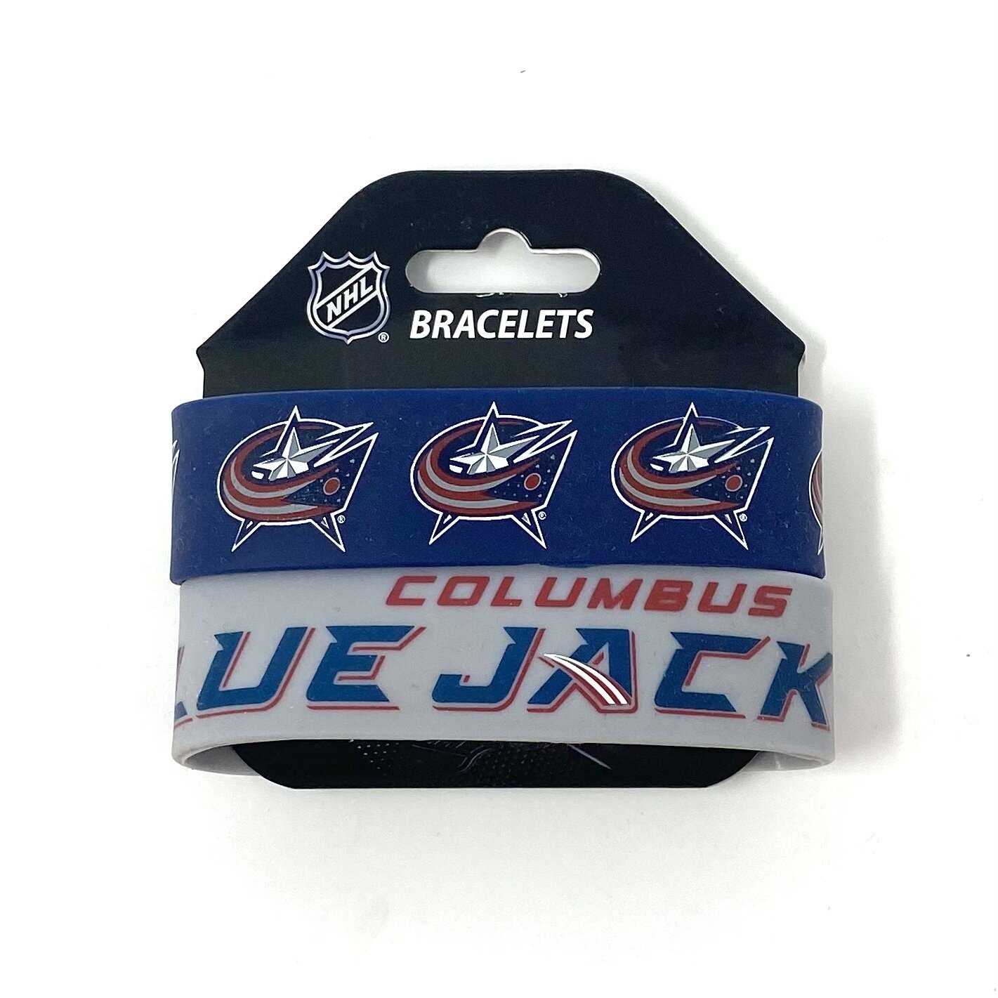 Columbus Blue Jackets Rubber Bulk Wrist Bands