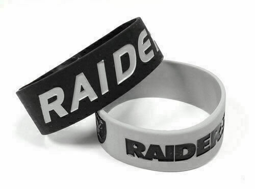 Las Vegas Raiders Rubber Bulk Wrist Bands