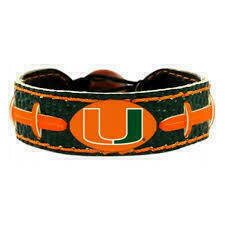 Miami Hurricanes Gamewear Football Bracelet