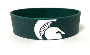 Michigan State Spartans Rubber Bulk Wrist Band