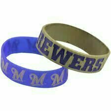 Milwaukee Brewers Rubber Bulk Wrist Bands