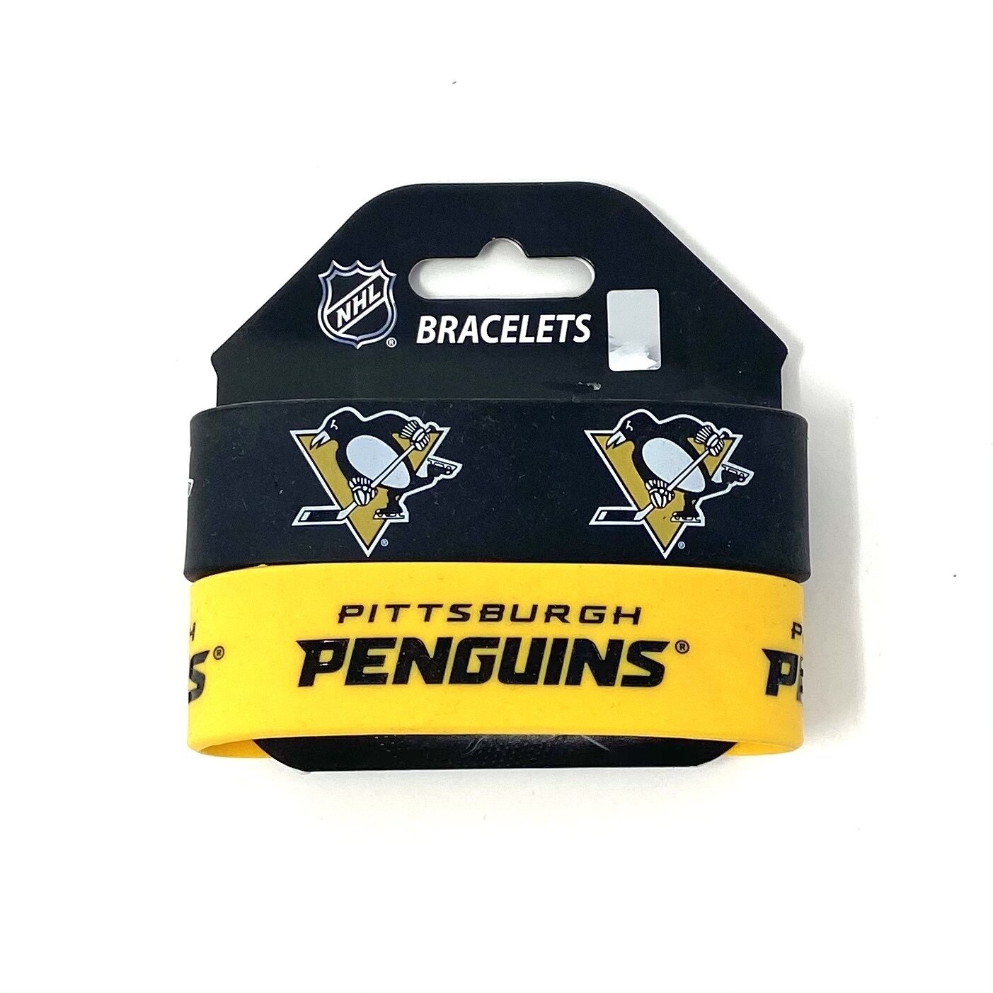 Pittsburgh Penguins Rubber Bulk Wrist Bands