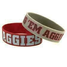 Texas A&M Aggies Rubber Bulk Wrist Bands