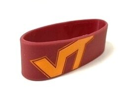 Virginia Tech Hokies Rubber Bulk Wrist Band
