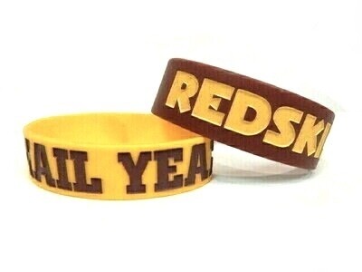 Washington Redskins Rubber Bulk Wrist Bands