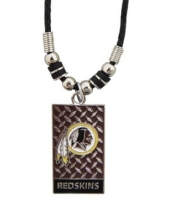 Washington Redskins 20" Diamond Plate Rope Necklace